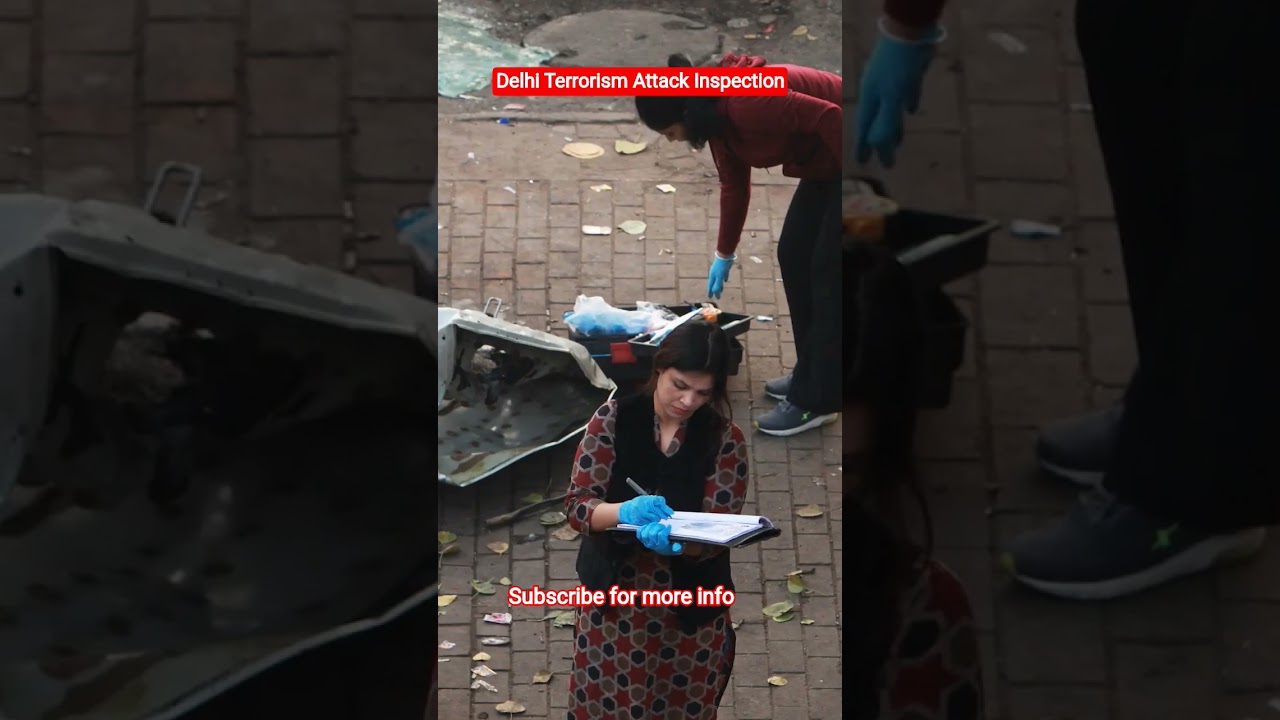 Delhi car blast inspection 
