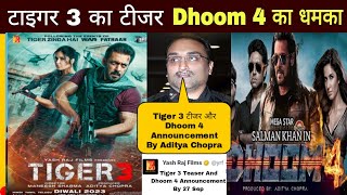 Tiger 3 Teaser l Release Date l Salman Khan l Dhoom 4 Announed 27 Sep 2023 l Tiger 3 Update