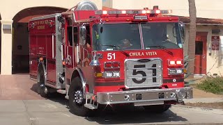 Chula Vista Fire Dept. *NEW* Engine 51 Responding 11/1/2025