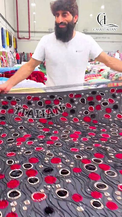 New Arrival Velvet Embroidery Fabric for Dresses & Fashion #casaitalian #velvet #shorts