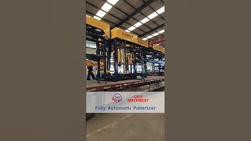 QILU Fully Automatic Palletizer #machine #block #manufacturing