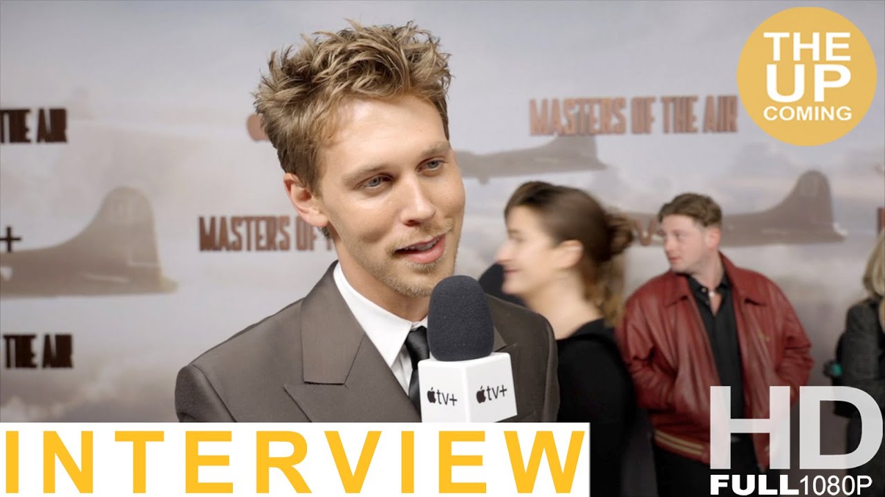 Austin Butler interview on Masters of the Air at London premiere - YouTube