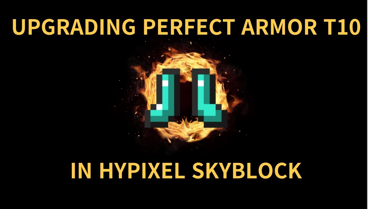 UPGRADING PERFECT ARMOR T10 (hypixel skyblock)