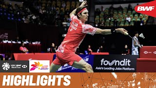 Su Li Yang contests Olympic champion Viktor Axelsen