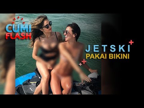 Berbikini Naik Jet Ski, Cinta Laura Seksi Abis - CumiFlash 14 November 2017