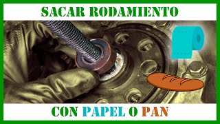 TRUCOS | Como cambiar un Rodamiento con PAN y PAPEL ( BALERO SIN Herramientas )