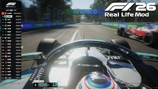 F1 26 KIMI ANTONELLI Goes OFF TRACK Fighting Hamilton Ultra Realistic Mod