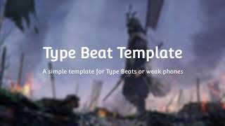 Type Beat Template | Avee Player #2