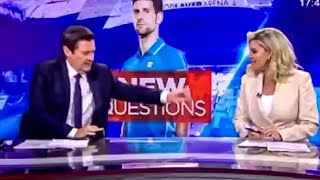 Er ist ein Arschloch: TV-Moderatoren lästern über Djokovic in gleaktem Video