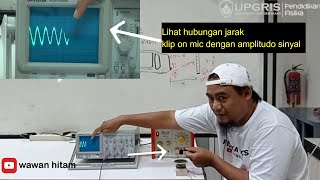 Percobaan membuat sensor jarak dari gelombang bunyi dan gelombang ultrasonik 40KHz