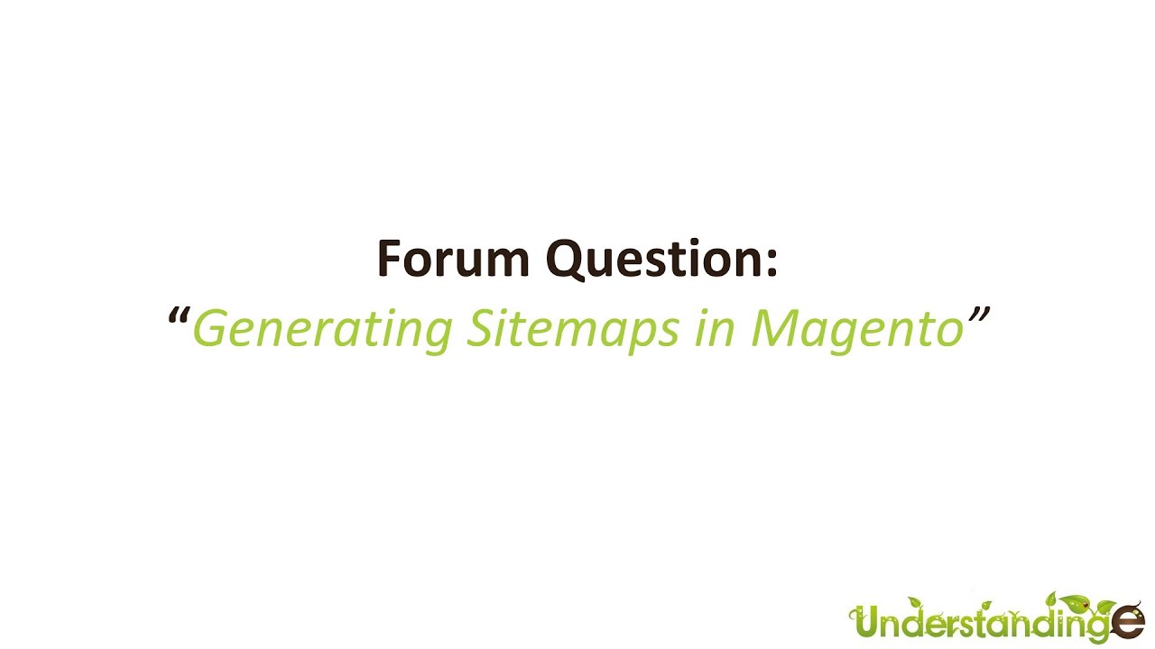 how to create a sitemap in magento for google webmaster tools youtube