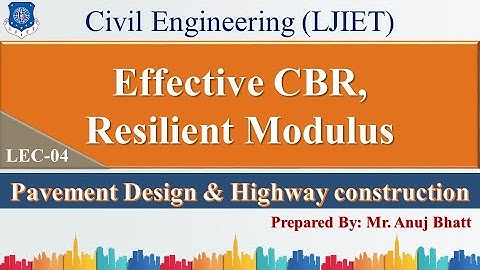Lec-04_Effective CBR and Resilient Modulus | PDHC | Civil Engineering
