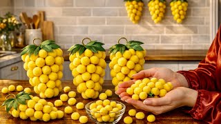 Cute Pom Pom Grapes Craft 🍇 |Simple DIY Felt Fruit Tutorial