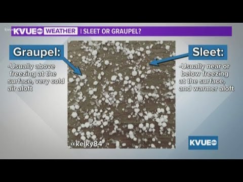 Sleet and graupel impact Central Texas, but what is the difference ...