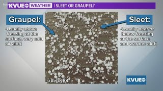 Sleet and graupel impact Central Texas, but what is the difference?