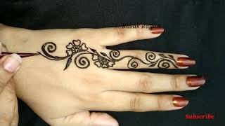 Simple Mehndi Designs For Beginners Easy Backhand Mehndi Design