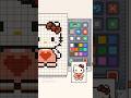 How to Draw Hello Kitty 🎀Toca Boca Pixel Art Tutorial | Part 1 | #tocaboca #hellokitty #tocagirlz