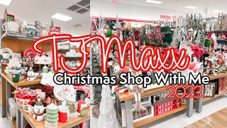 NEW TJMaxx Shop With Me Christmas 2023 | Christmas Decor Shopping