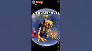 Scary SpongeBob On Google Earth 😱 #shorts #googleearth