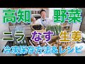 【高知野菜】の魅力を伝える野菜の冷凍ストック活用術！（ニラ、なす、みょうが、生姜の冷凍方法）