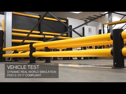a-safe-|-mflex-double-traffic-flexible-safety-barrier-testing
