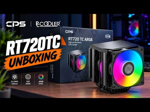 IS THIS NEW AIR COOLER HERE TO SHAKE UP THE MARKET? | UNBOXING PCCOOLER RT720 TC ARGB
