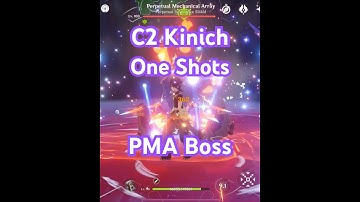 C2 Kinich R1 WGS One Shots Perpetual Mechanical Array (PMA) Boss - No Food Buff - Genshin Impact