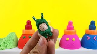 Oddbods Toys and Kinetic Sand Baby Milk Bottle Surprise Inside Out Toys