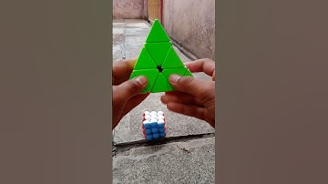 pyramix cube solving magic tricks #balloon #toy #origami #cubes #magicperformance