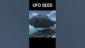 NATURALLY GENERATED UFO IN MINECRAFT || SEED ||ZYD