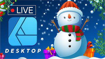 Easy vector Snowman! for Beginners! Affinity Designer DESKTOP  | Live 47