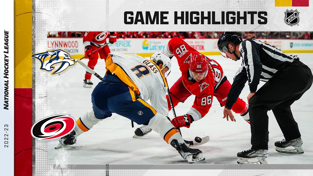 Predators Hurricanes 1/5 NHL Highlights 2023