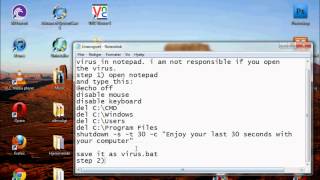 Notepad hacks- how to make a real virus in notepad screenshot 2