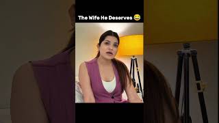 The Wife He Deserves 😂 #funny #memes #comedy #dailymemes #shorts