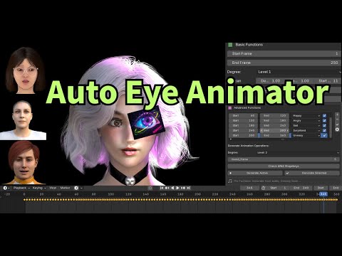 Auto Eye Animation Generator in Blender -- AutoEyeAnimator - YouTube