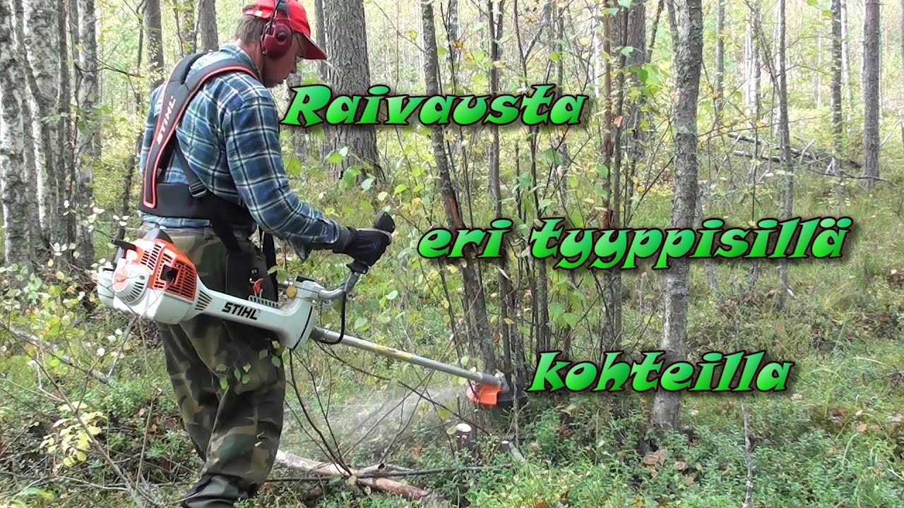 Metsänhoito Metsän raivaus Ennakkoraivaus Taimikonhoito Raivaussahan käyttö