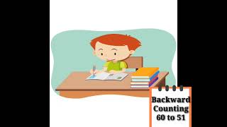 how to read and write backward counting 60 to 51