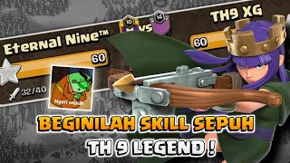 Beginilah Skill para Sepuh TH 9 Legend ketika WAR   Eternal Nine Clan | COC Indonesia