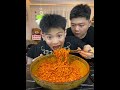 Spicy noodles challenge vs my gf | #mukbang #food #eating #asmreating #spicy #eatingshow