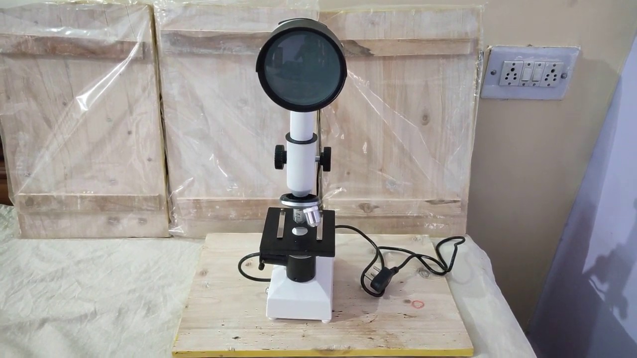 Parts of PROJECTION MICROSCOPE ( in Hindi ) / Projection microscope