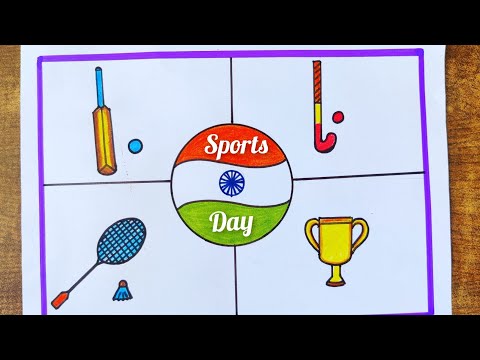 National sports day drawing/national sports day poster/sports day poster drawing/sports day drawing