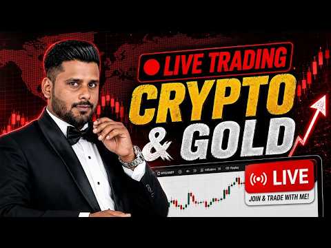 Thumbnail for Live Gold and Bitcoin Market Analysis and Real Time Price Action Trading