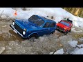 Две Нивы - это сила! Шипы решают, липучка не едет! RC Niva OFFroad 4x4