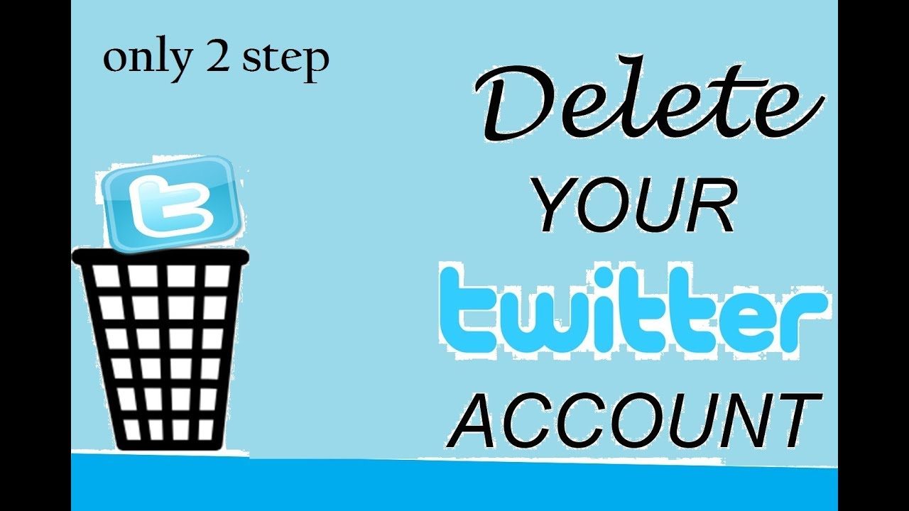 how to delete twitter account in 2 step 