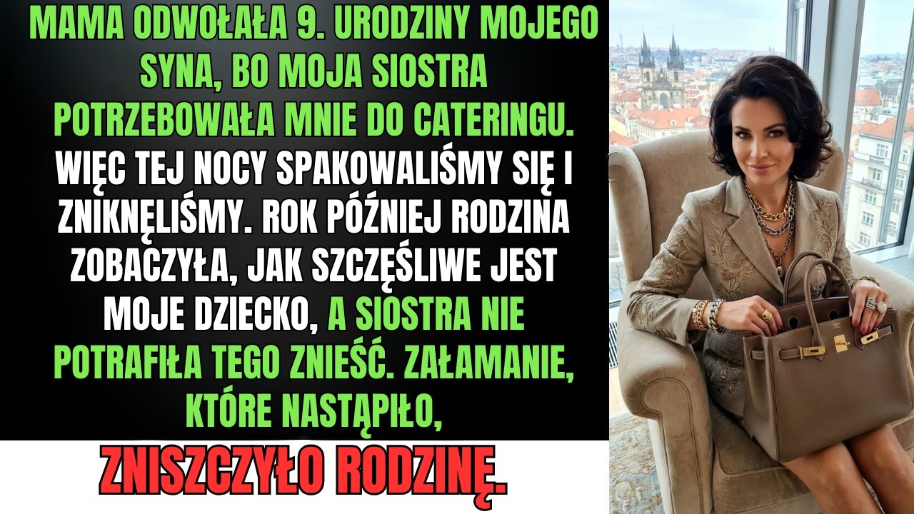 Mama odwołała 9. urodziny syna – siostra potrzebowała cateringu. Spakowaliśmy się.