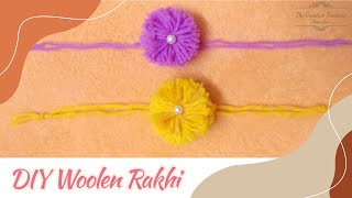 Woolen Rakhi Making Ideas || How to Make Rakhi with Wool || #shorts