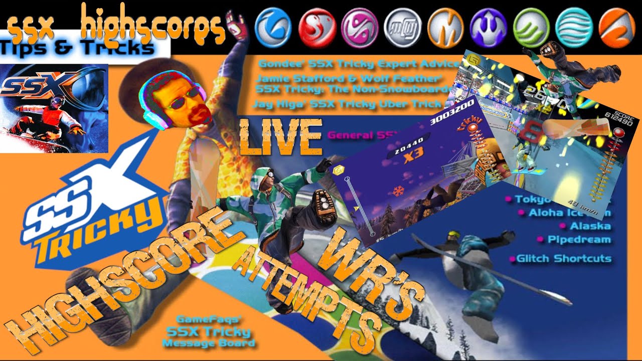 SSX [No TAS] Highscores Live🔴New WR PB Tokyo 633K & New PB 1.183 Million Alps