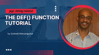 The def() Function In Python