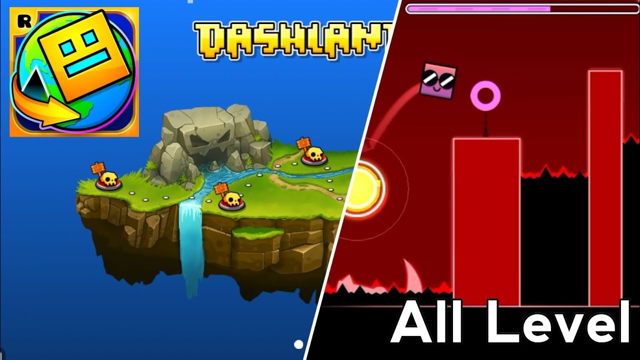 Dashlands All level || Geometry Dash World - YouTube