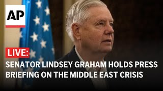 LIVE: Senator Lindsey Graham holds press briefing in Jerusalem on the Middle East crisis